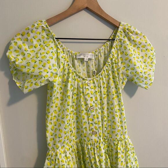 NWT Caroline Constas Crete Mini Dress Lemon Fruit XS - Picture 7 of 12
